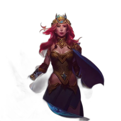 crown, staff, fantasy art, concept art, pixel art, comic book art, dark, red transparent PNG cut-out