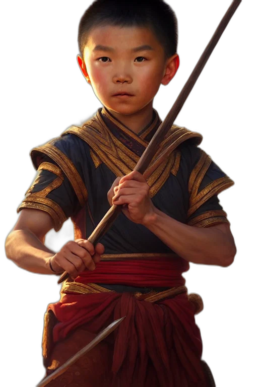 staff, sword, weapon, face, photorealistic, concept art, fantasy art, 3d render transparent PNG cut-out
