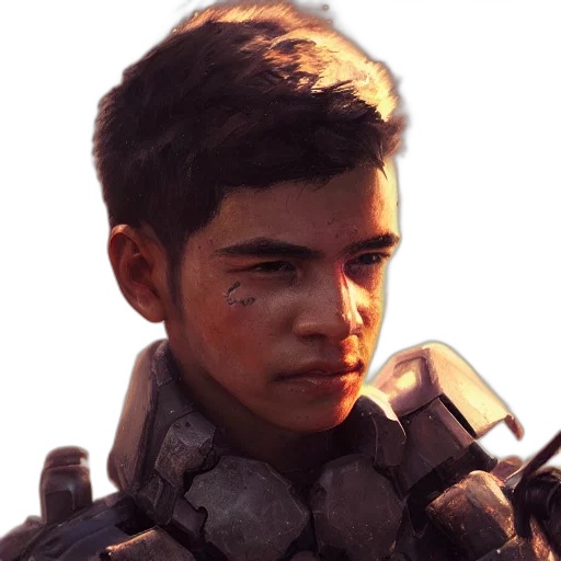face, weapon, robot, staff transparent PNG cut-out