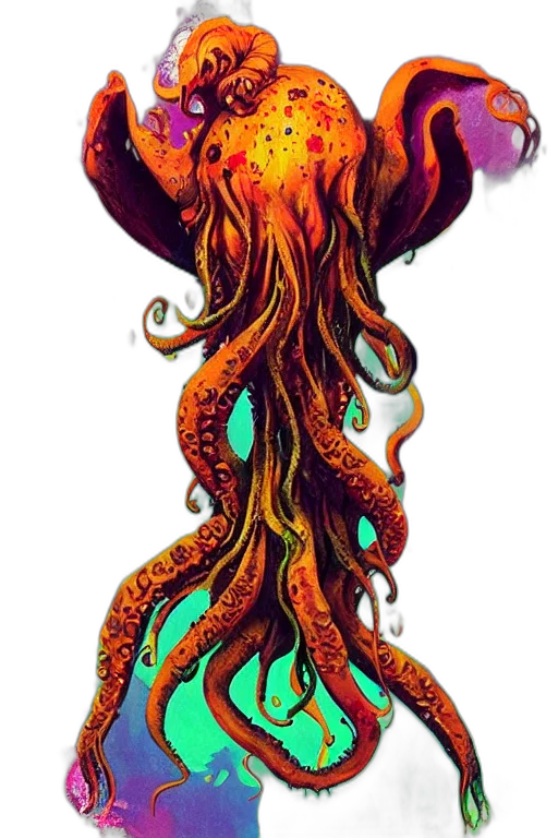 hair, creature, staff, crown transparent PNG cut-out