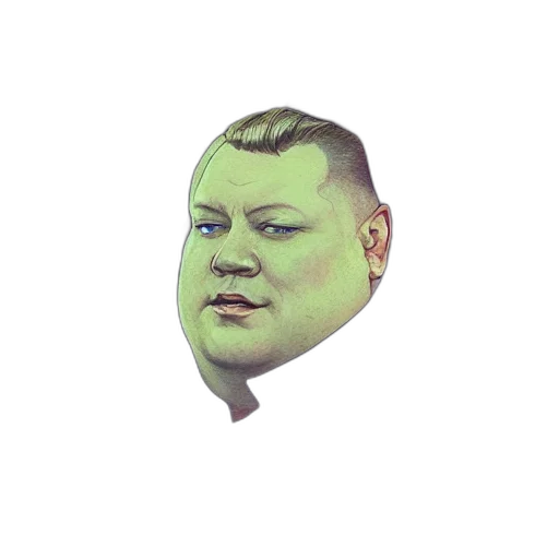 face, mask, creature, staff, vaporwave, photorealistic, pixel art, concept art transparent PNG cut-out