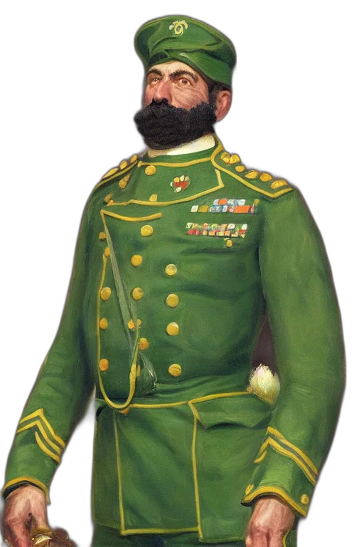 jacket, staff, face, photorealistic transparent PNG cut-out