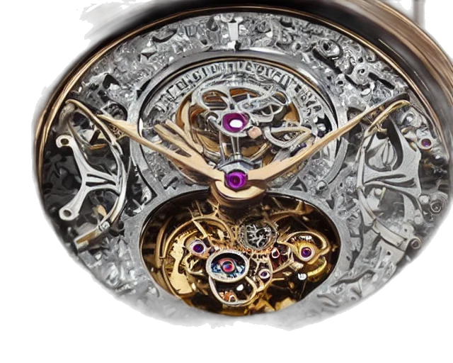 jewelry, steampunk, tourbillon, watch transparent PNG cut-out