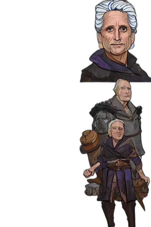 staff, jacket, face, weapon transparent PNG cut-out