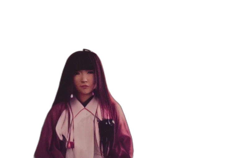hair, robot, jacket, face, anime, vaporwave, 3d render, cyberpunk transparent PNG cut-out