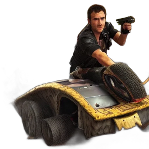 weapon, car, robot, animal, concept art, 3d render, photorealistic, mariokart transparent PNG cut-out