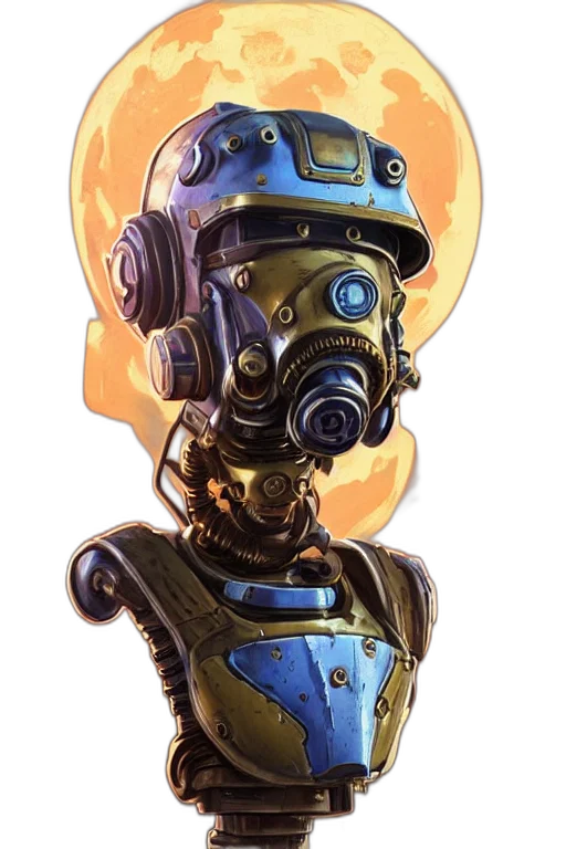 robot, mask, face, weapon transparent PNG cut-out