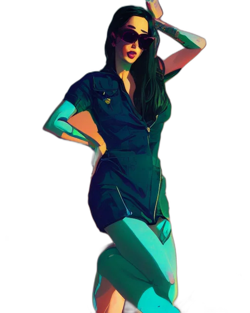 dress, staff, concept art, pixel art transparent PNG cut-out