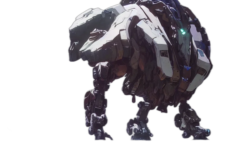 robot, creature, animal, dragon, concept art, fantasy art, 3d render, cyberpunk transparent PNG cut-out