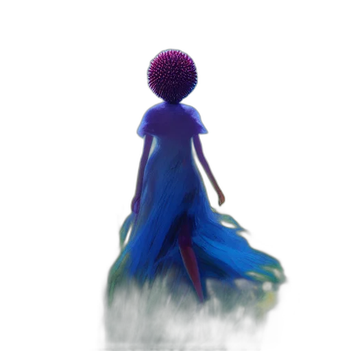 dress, crown, hair, flower, concept art, 3d render, fantasy art, pixel art transparent PNG cut-out