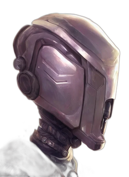 robot, weapon, mask, face, concept art, watercolor, 3d render, photorealistic transparent PNG cut-out