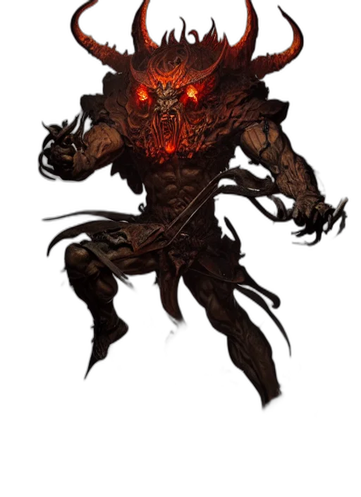creature, mask, staff, face, concept art, fantasy art, comic book art, dark transparent PNG cut-out
