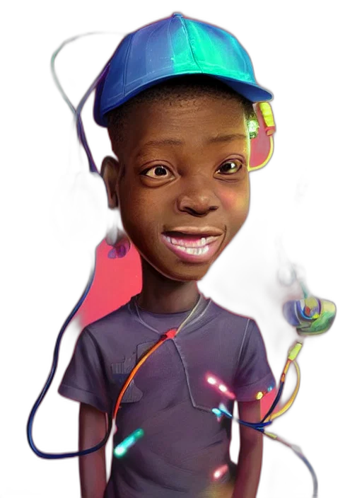hat, face, staff, robot, 3d render, concept art, cartoon, photorealistic transparent PNG cut-out