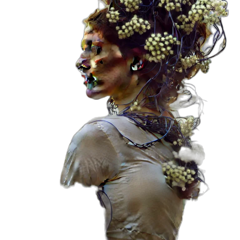 crown, mask, jewelry, staff, concept art, 3d render, photorealistic, fantasy art transparent PNG cut-out