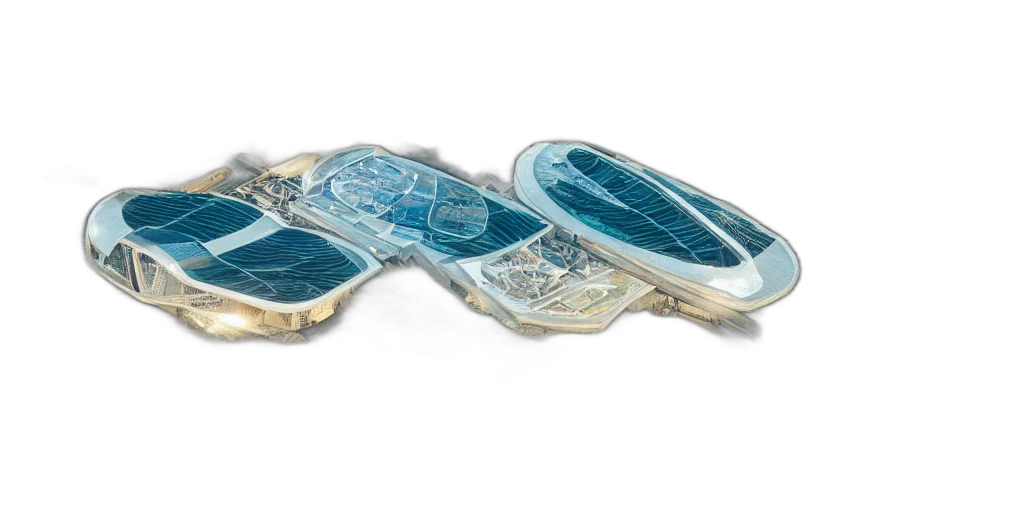 shoes, jewelry, bright, futuristic transparent PNG cut-out