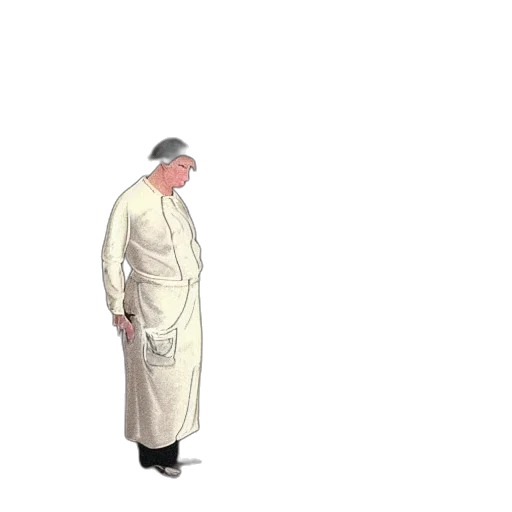 jacket, dress, hat, staff, concept art, pixel art, 3d render, photorealistic transparent PNG cut-out