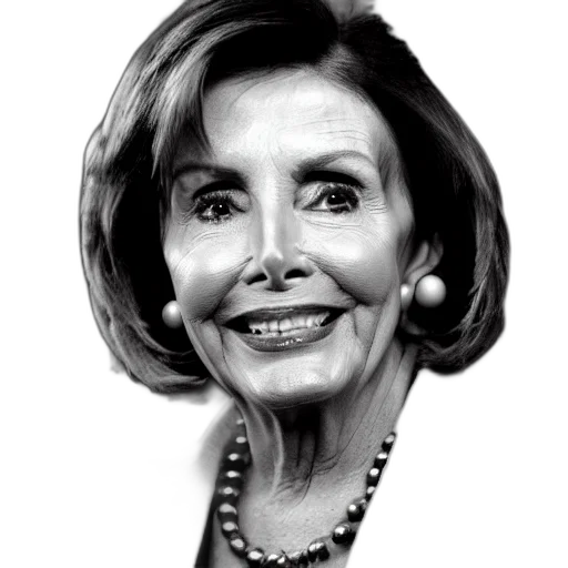 face, mask, weapon, creature, cartoon, photorealistic, nancy, pelosi transparent PNG cut-out