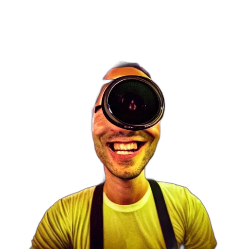 staff, mask, face, robot, 3d render, photorealistic, concept art, cartoon transparent PNG cut-out