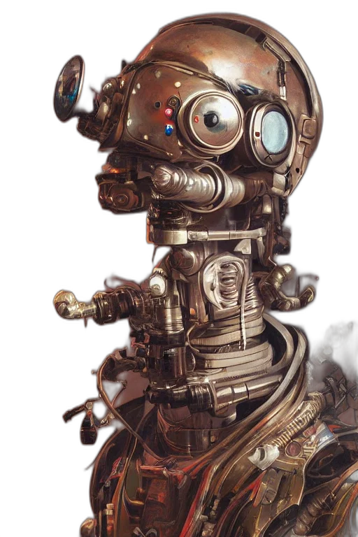 robot, staff, face, weapon transparent PNG cut-out