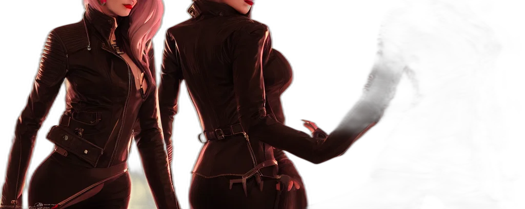 jacket, staff, weapon, dress transparent PNG cut-out