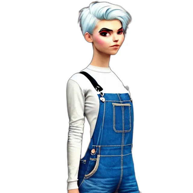dress, staff, concept art, cartoon, 3d render, fantasy art, blue, monochrome transparent PNG cut-out
