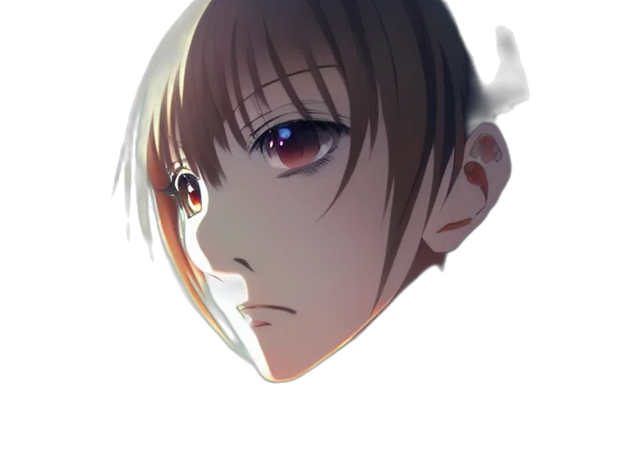 face, mask, creature, crown, anime, photorealistic, concept art, 3d render transparent PNG cut-out