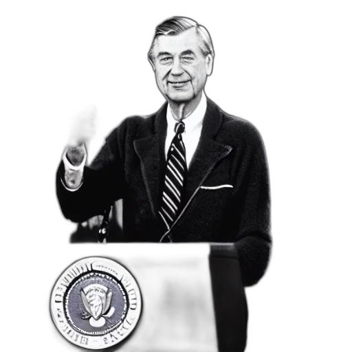 staff, rogers, giving, his transparent PNG cut-out