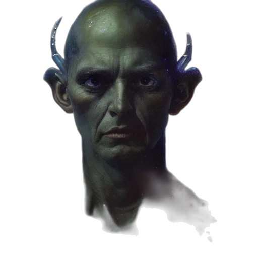 face, creature, mask, staff transparent PNG cut-out