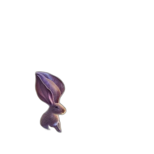hair, creature, flower, animal, 3d render, concept art, pixel art, vaporwave transparent PNG cut-out