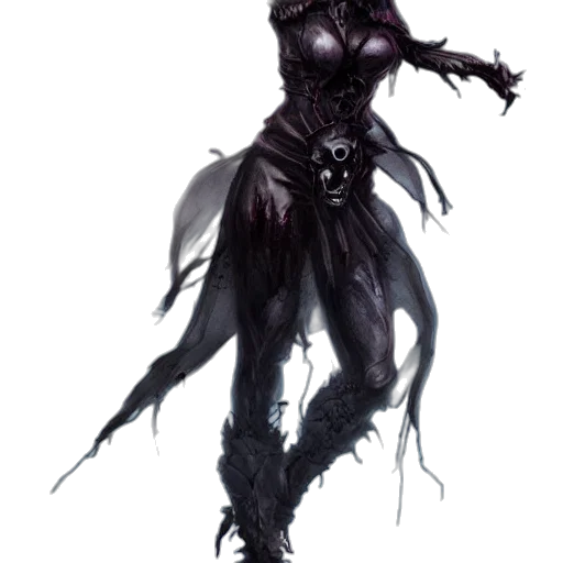 creature, dress, staff, mask, concept art, fantasy art, comic book art, cyberpunk transparent PNG cut-out