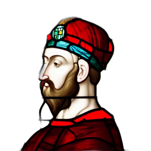 crown, face, staff, pixel art, fantasy art, cartoon, photorealistic, side transparent PNG cut-out