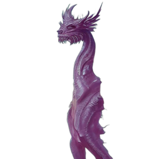 dragon, creature, staff, animal, concept art, fantasy art, 3d render, photorealistic transparent PNG cut-out