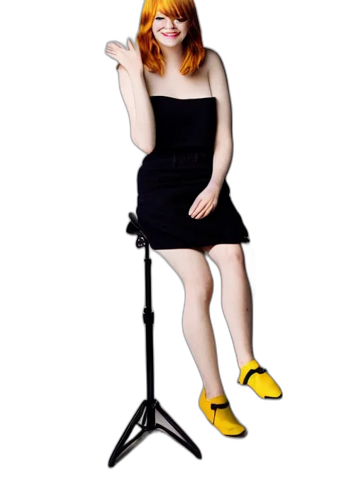 dress, staff, shoes, cartoon transparent PNG cut-out