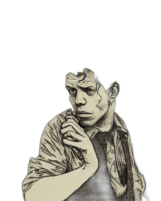 jacket, face, mask, creature transparent PNG cut-out