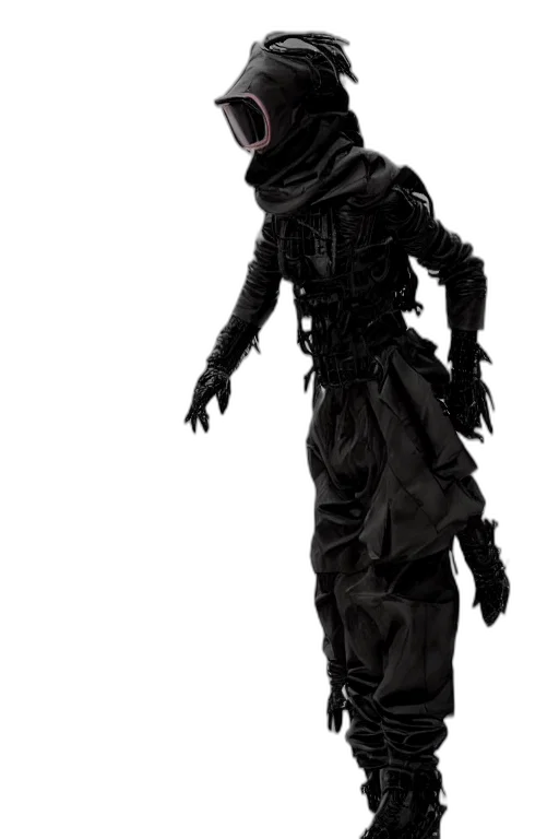mask, robot, creature, staff transparent PNG cut-out