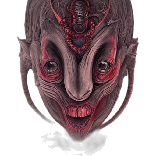 mask, face, creature, dragon transparent PNG cut-out