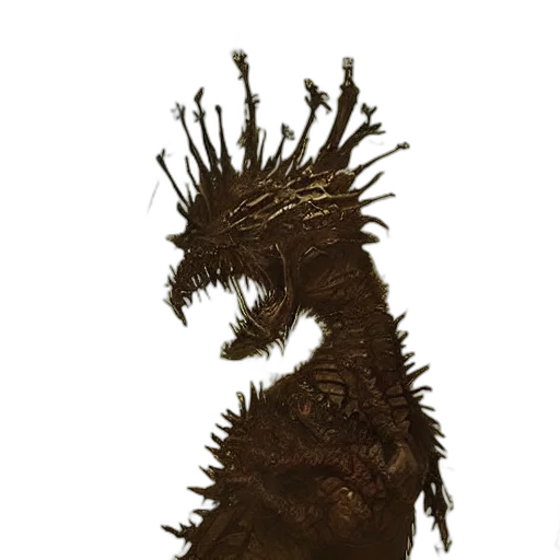 dragon, creature, animal, crown, concept art, fantasy art, 3d render, photorealistic transparent PNG cut-out