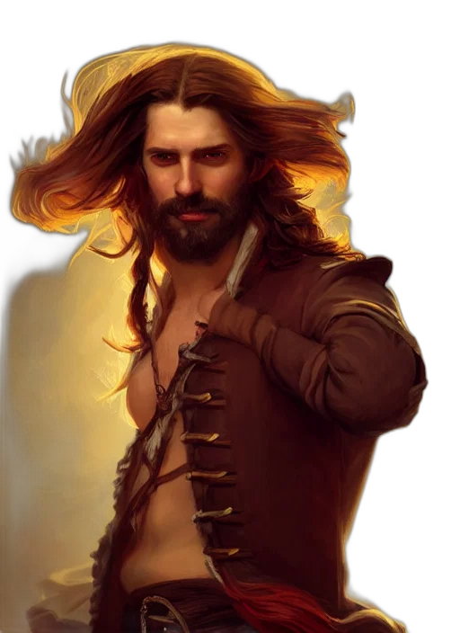 fantasy art, concept art, comic book art, oil painting, golden, portrait, painting, years transparent PNG cut-out