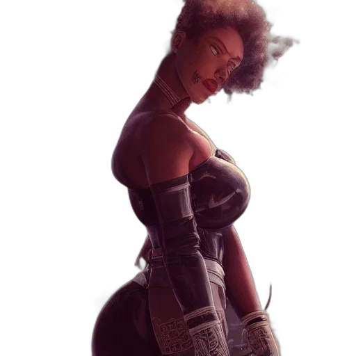 dress, weapon, staff, robot transparent PNG cut-out