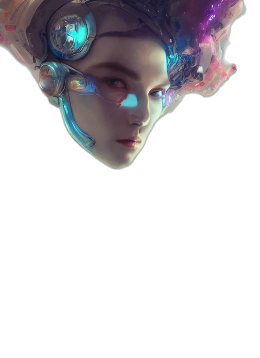 mask, face, robot, crown transparent PNG cut-out