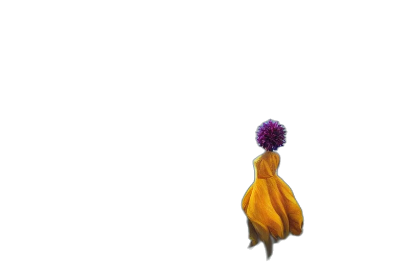 flower, crown, hair, staff, concept art, pixel art, 3d render, fantasy art transparent PNG cut-out
