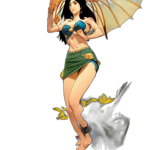 dress, fantasy art, concept art, comic book art transparent PNG cut-out