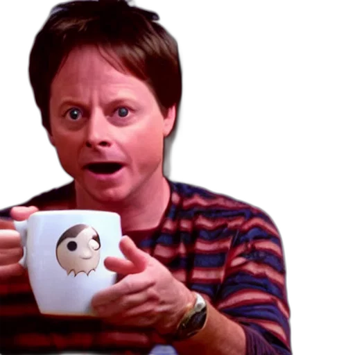 face, michael, fox, drinking transparent PNG cut-out