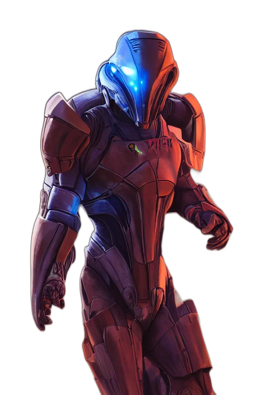 robot, concept art, cyberpunk, pixel art transparent PNG cut-out
