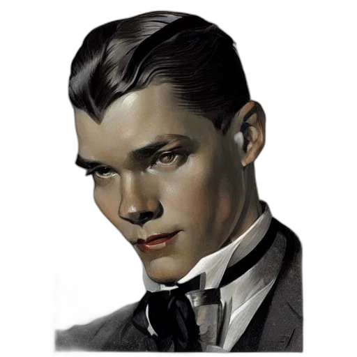 face, mask, photorealistic, comic book art, concept art, cartoon, leyendecker, realistic transparent PNG cut-out
