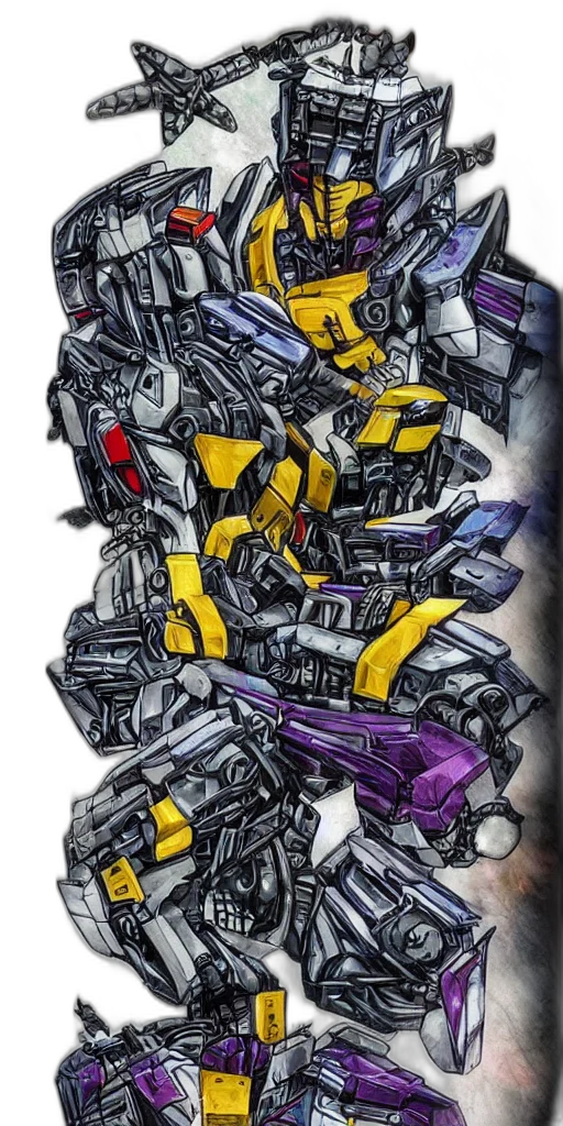robot, weapon, jacket, concept art transparent PNG cut-out