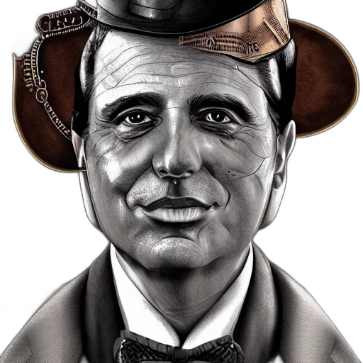 hat, face, staff, photorealistic transparent PNG cut-out