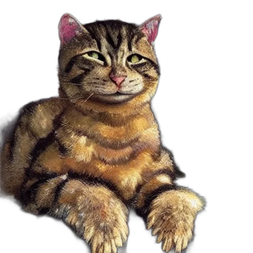 animal, staff, photorealistic, oil painting transparent PNG cut-out