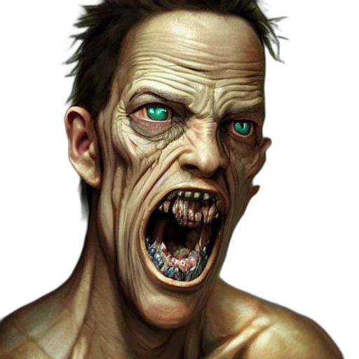 face, creature, mask, photorealistic transparent PNG cut-out