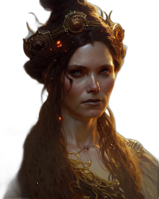 crown, face, staff, dragon, fantasy art, concept art, photorealistic, comic book art transparent PNG cut-out
